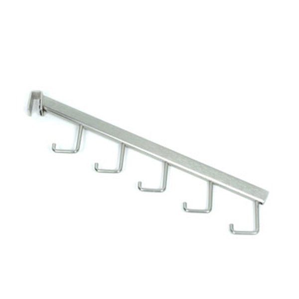 16" WATERFALL 5 HOOK, SATIN NICKEL (ROP-5H/SN)