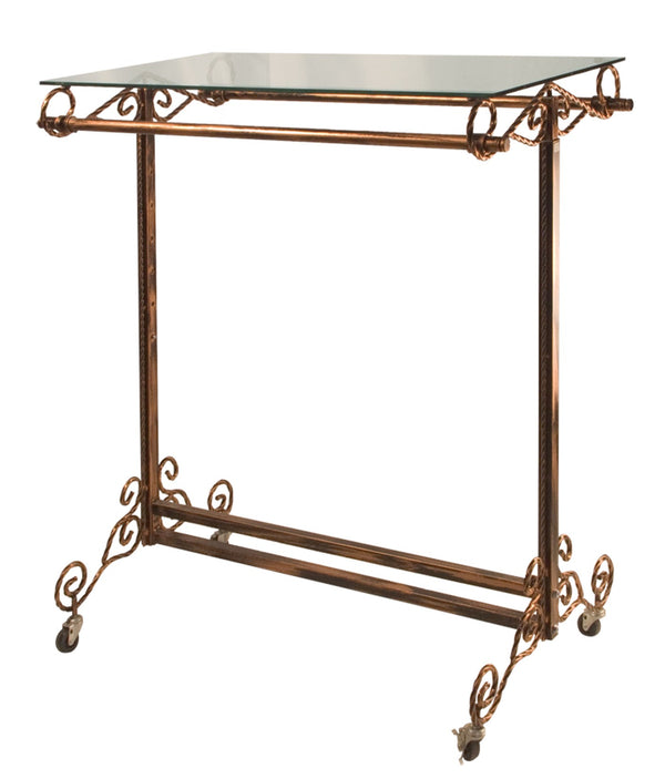 DOUBLE BAR RACK W/ GLASS TOP (RSK-126)