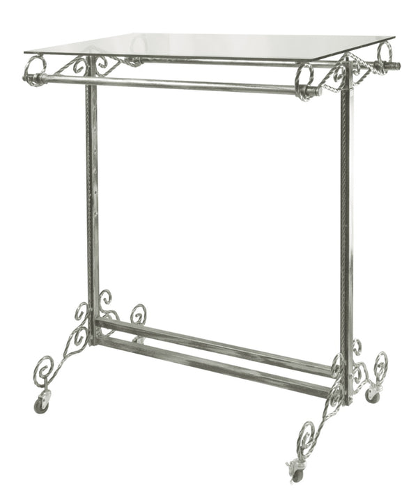 DOUBLE BAR RACK W/ GLASS TOP (RSK-126)