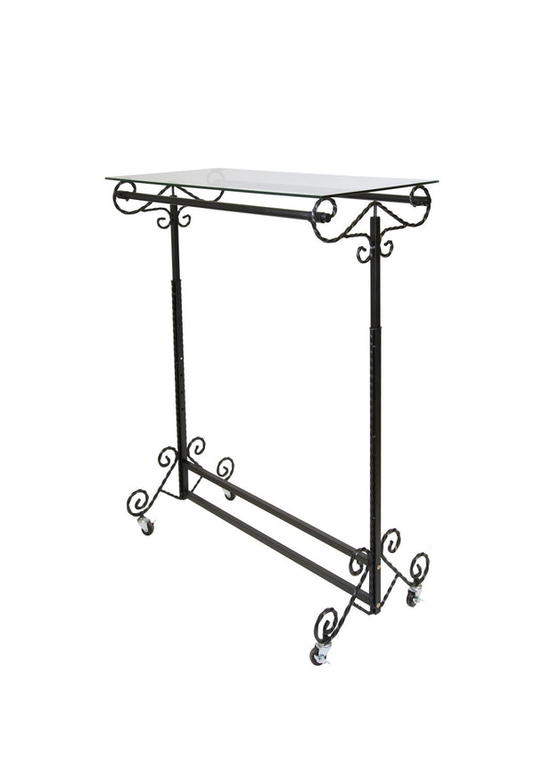 DOUBLE BAR RACK W/ GLASS TOP (RSK-126)