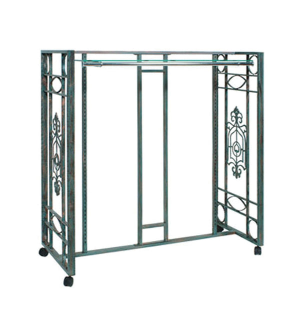 DOUBLE BAR RACK W/TOP GLASS 2PCS (RXG-001)