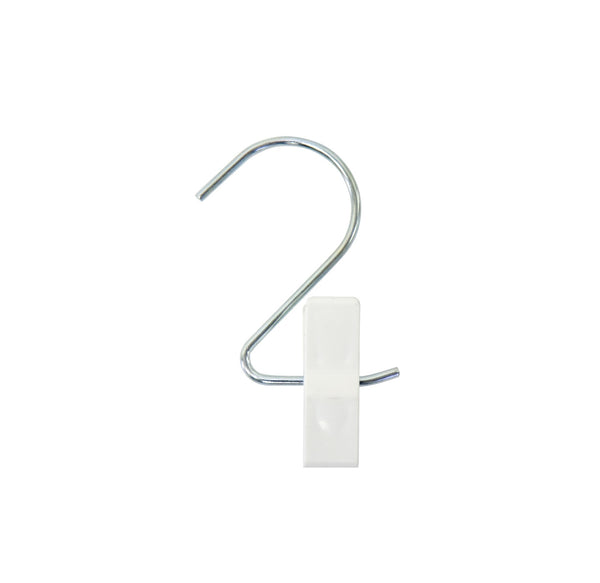 S-HOOK W/ CLIP (10 PCS) (S-HOOK-CLIP)