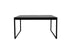 BLACK TABLE LEGS WITH GLOSSY BLACK LAMINATED TABLE TOP (TB-TABLE-BK)