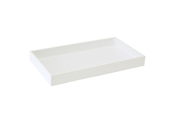 WHITE FAUX LEATHER TRAY (TH-1-1L/WH)