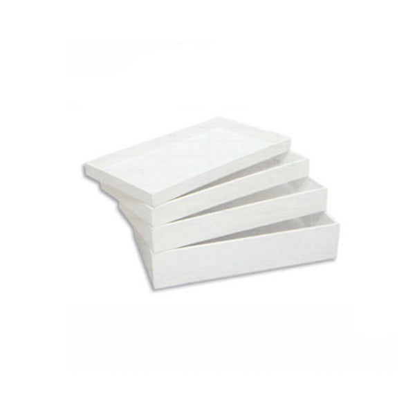 WHITE FAUX LEATHER TRAY (TH-1-1L/WH)