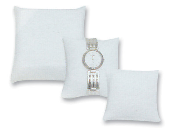 PILLOW DISPLAY, WHITE FAUX LEATHER (TH-11-1L)