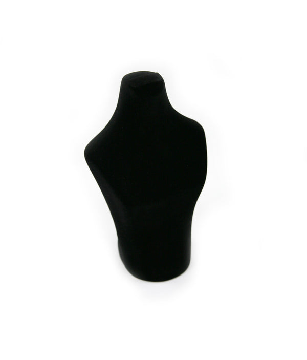 FLOCKED PLASTIC BUST (TH-177F/BLK)