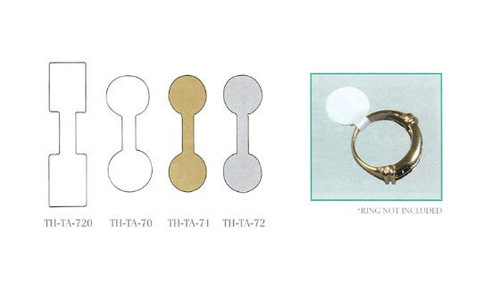 ADHESIVE TEAR-PROOF JEWELRY TAG (TH-TA-70)