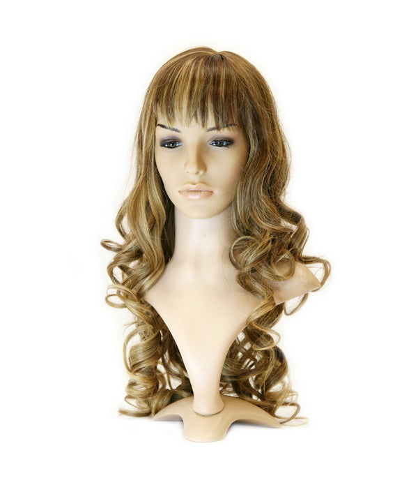 LONG CURLY W/BANGS (WIG-889)