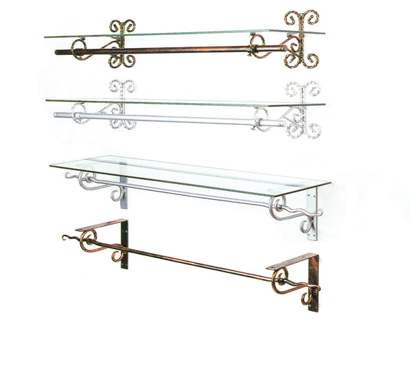 WALL SHELF DECORATIVE W/POLE  (WSH-123)